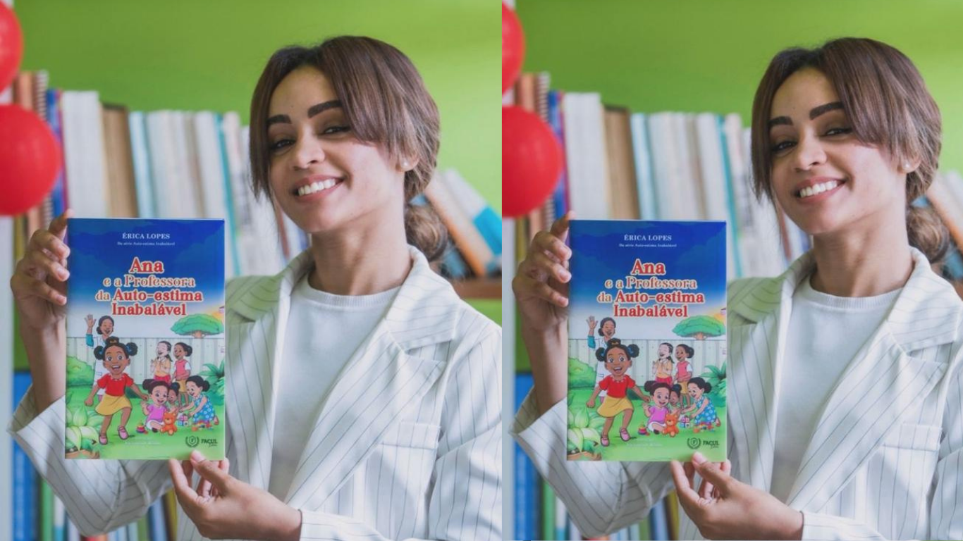 Érica Lopes após na literatura infantil com série de livros "autoestima inabalável"